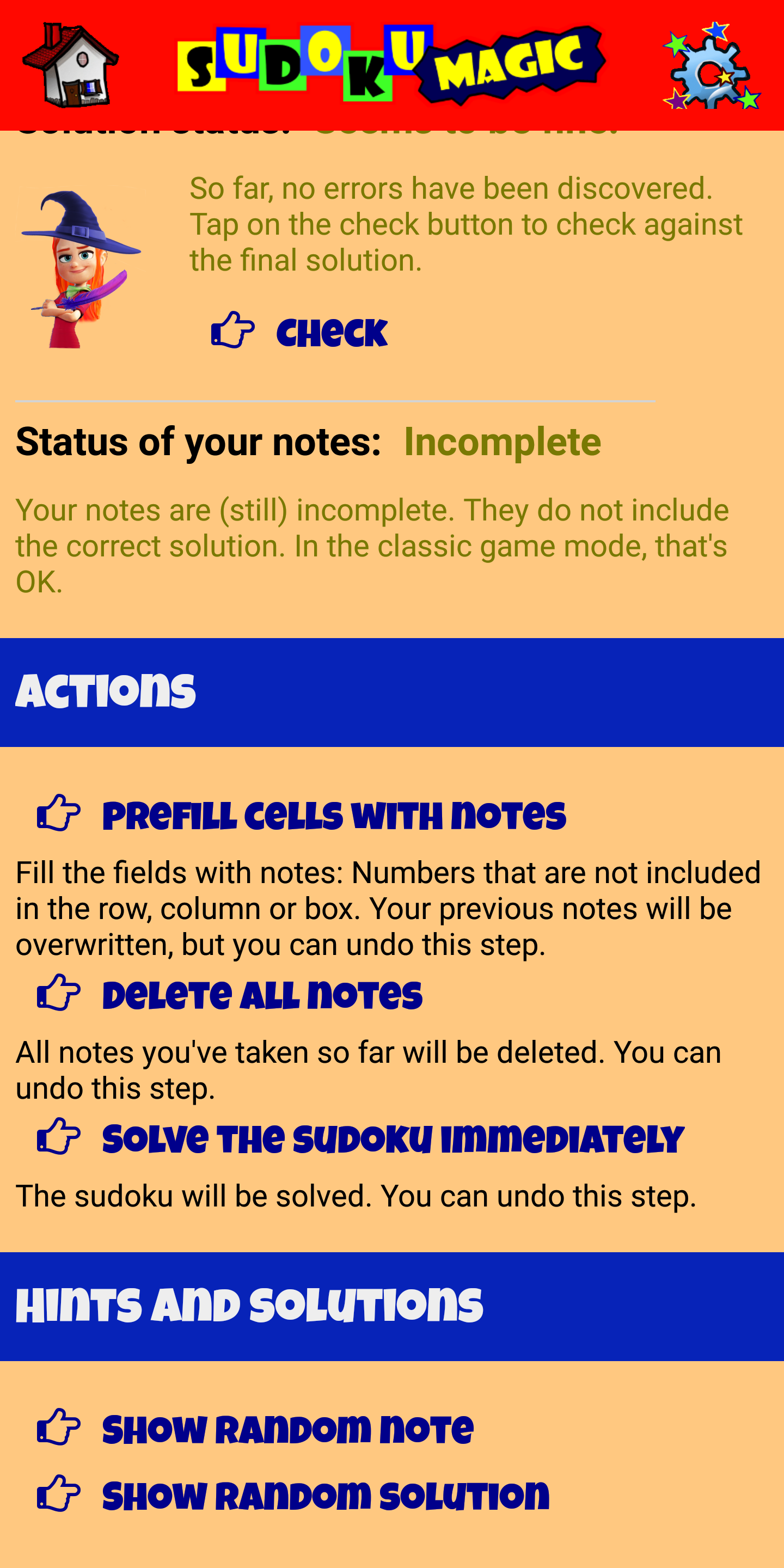 Sudoku Screenshot 1